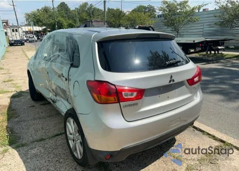 2014 Mitsubishi Outlander Sport Es из США, поврежденный, VIN 4A4AP3AU7EE012233